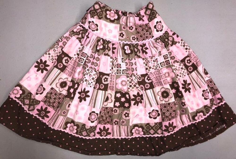 Pumpkin Patch Pink and Brown Skirt 7
